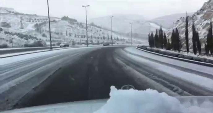 حالة الطرق العامة نتيجة الأحوال الجوية السائدة