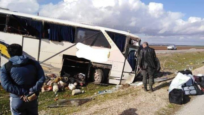 وفاة شخصين وإصابة ثمانية بحادث سير على أتوتستراد دمشق – درعا
