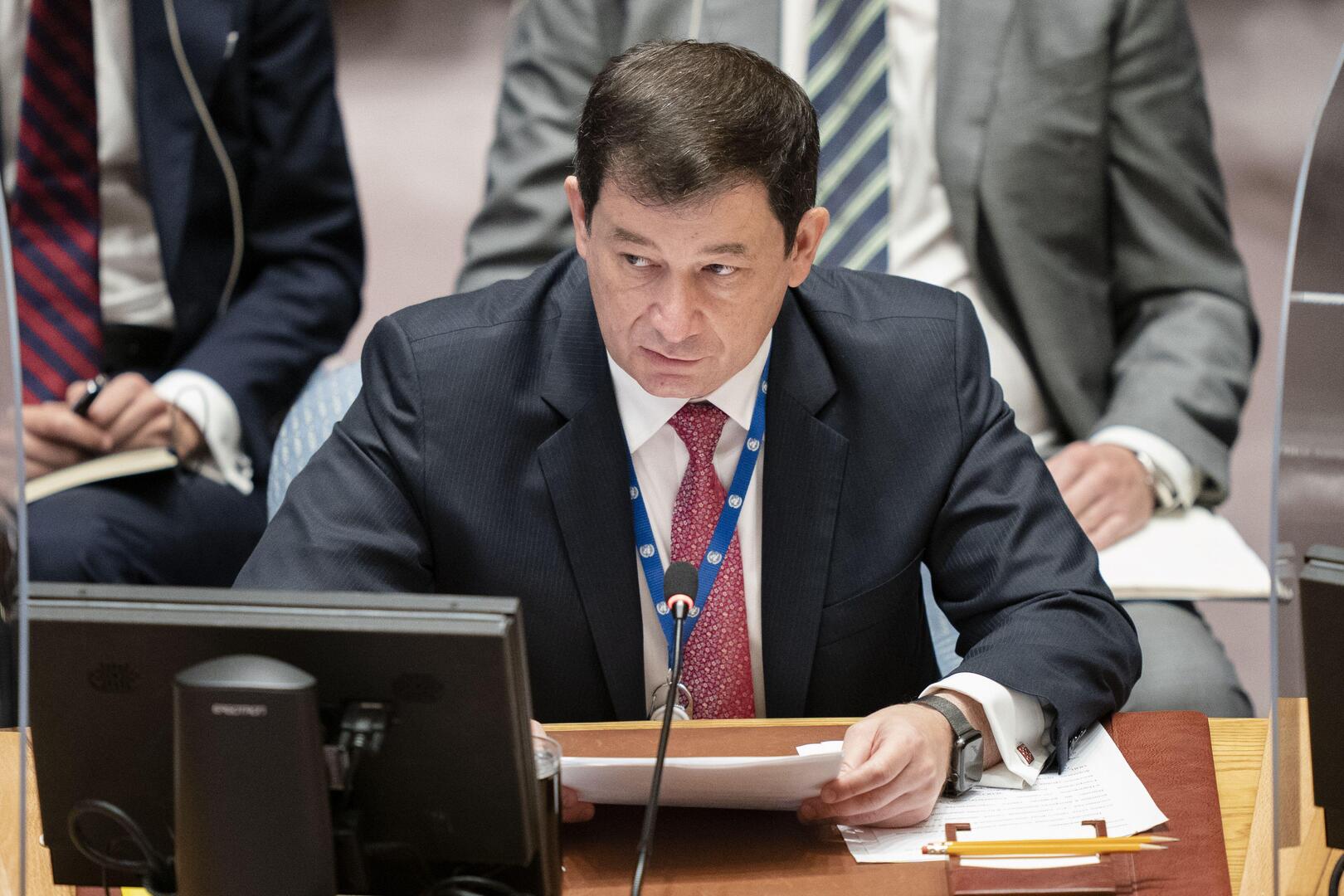  المندوب الروسي الدائم لدى الأمم المتحدة دميتري بوليانسكي