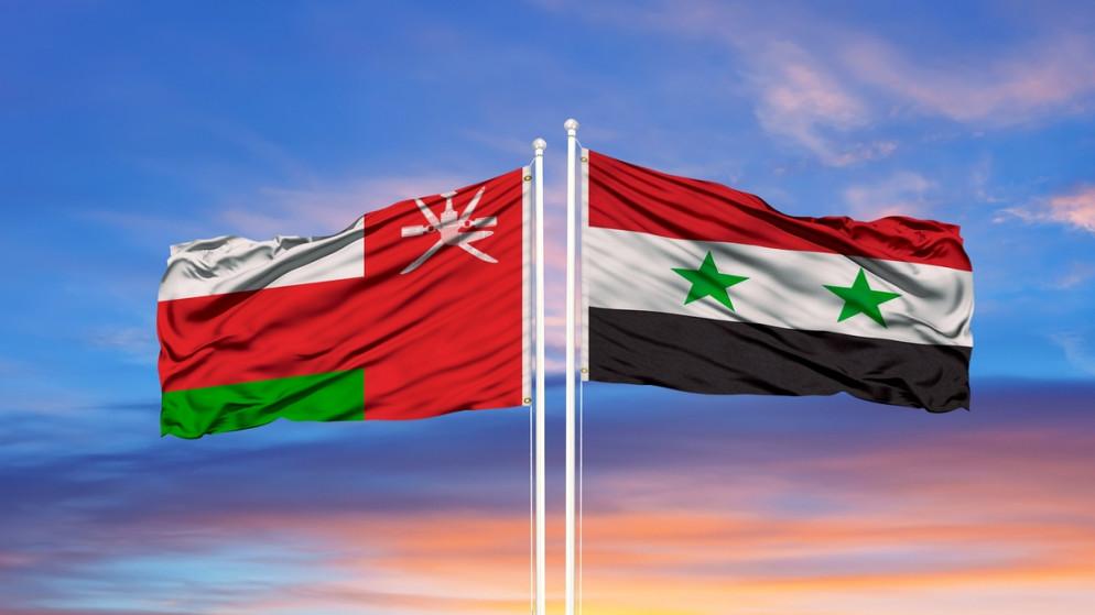 علم سورية وسلطنة عُمان
