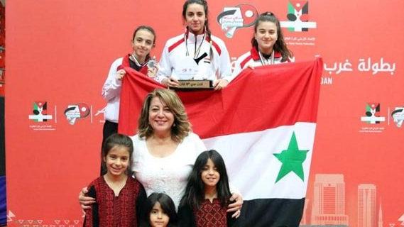 سورية تحرز ذهبيتان وفضية وبرونزية ببطولة غرب آسيا لكرة الطاولة