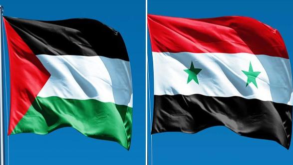 علم سورية و فلسطين