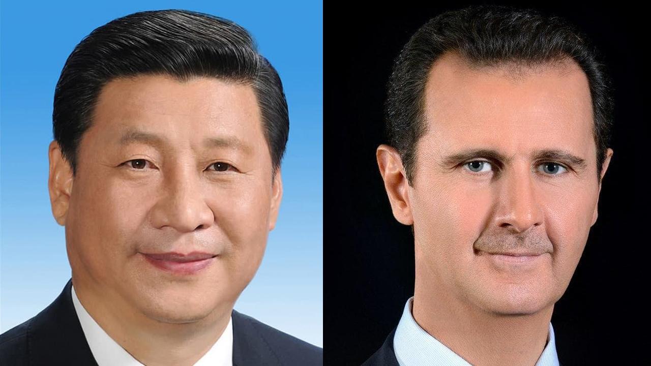 الرئيس بشار الأسد يهنئ رئيس جمهورية الصين الشعبية