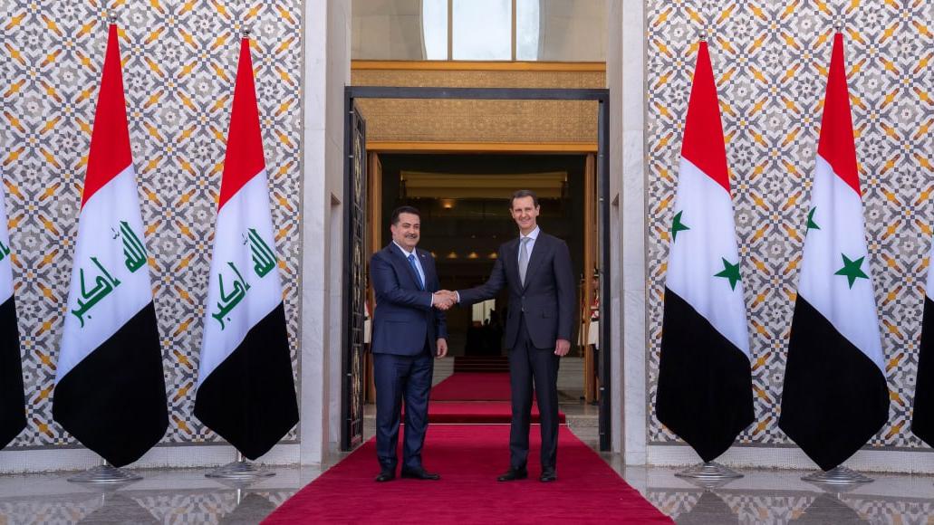 الرئيس الأسد يستقبل رئيس الوزراء العراقي
