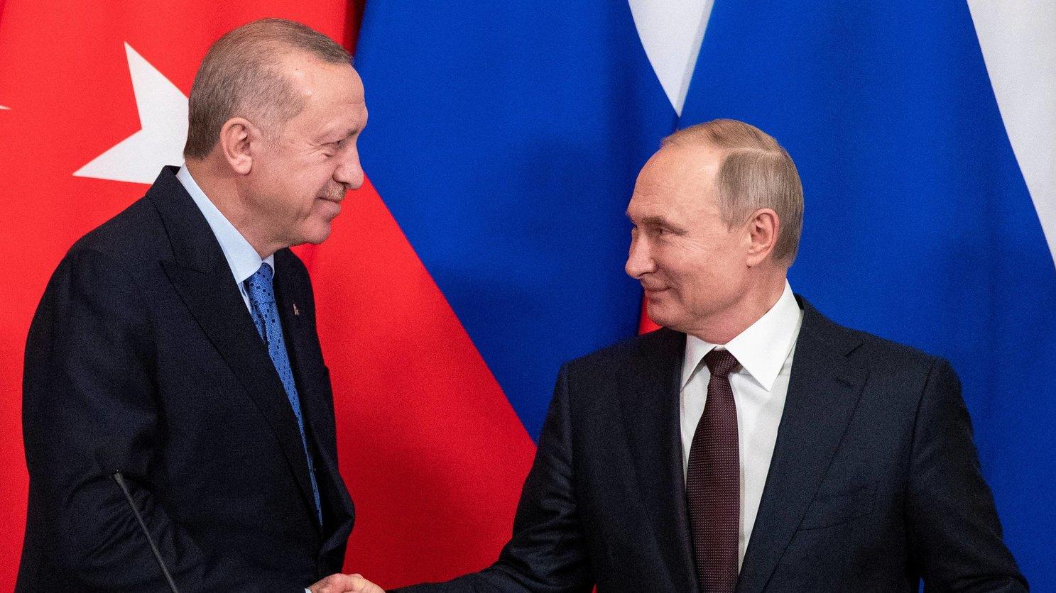فلاديمير بوتين سيبحث عدة ملفات مع الرئيس التركي رجب طيب أردوغان