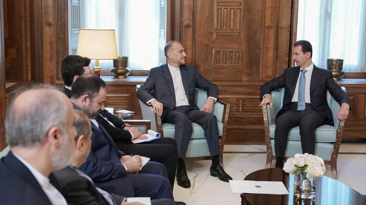 الرئيس الأسد يستقبل وزير الخارجية الإيراني
