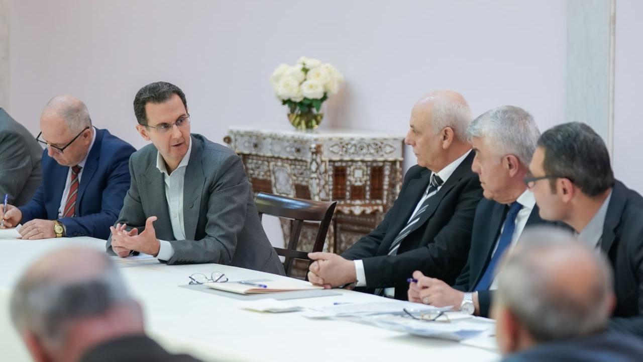 الرئيس بشار الأسد يلتقي مجموعة من أساتذة الاقتصاد البعثيين من مختلف الجامعات الحكومية